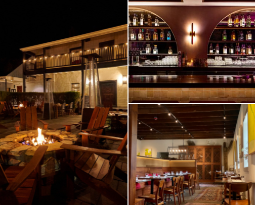 The Monterey menu cover photo collage