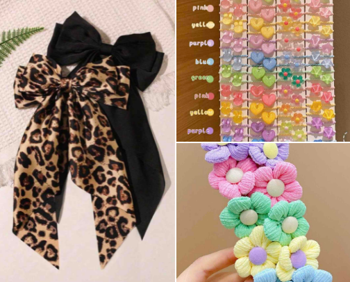 Cute and Affordable Hair Accessories! cover photo collage