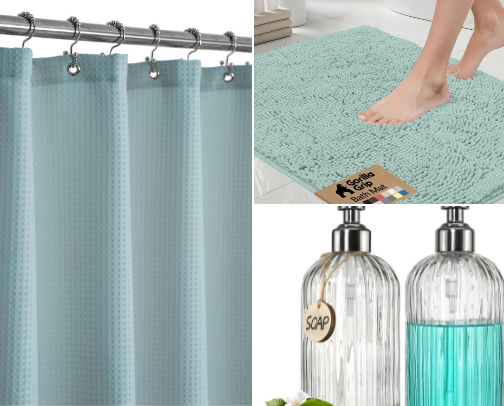 Bathroom Refresh Essentials (Clean, Cozy & Organized) cover photo collage