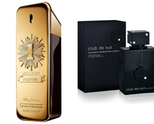 Parfume's for men cover photo collage