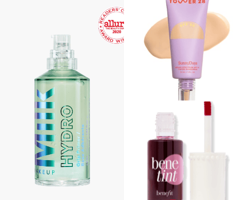 Makeup for dry skin cover photo collage