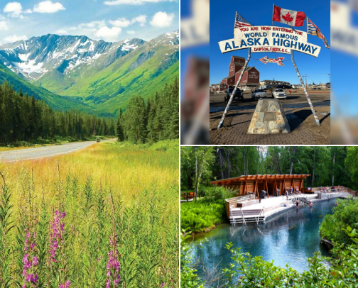Road trip to Alaska! cover photo collage