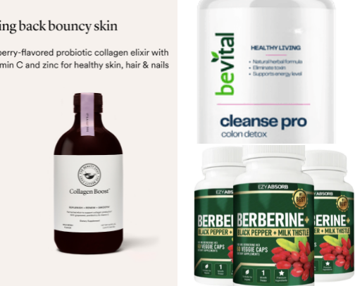 Healthy living cover photo collage