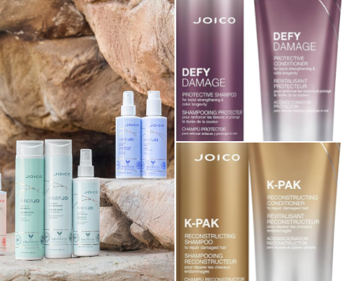 Joico hair products cover photo collage