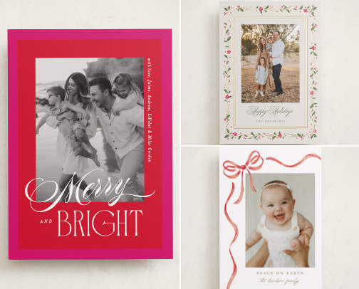 Minted Holiday cover photo collage