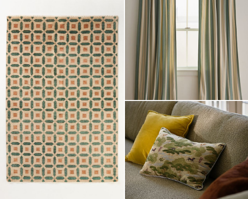 Olive Green Interior Finds cover photo collage
