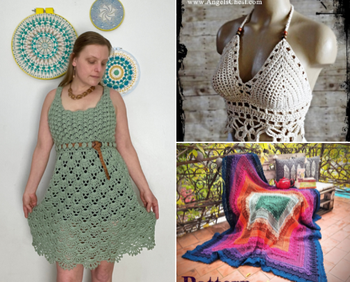 Crochet Pattern cover photo collage