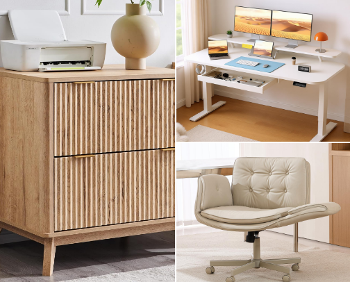 Perfect Home Office Set Up Essentials cover photo collage