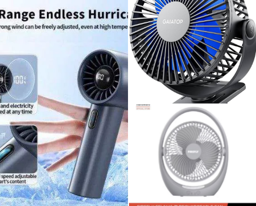Summer Cooling Fan cover photo collage