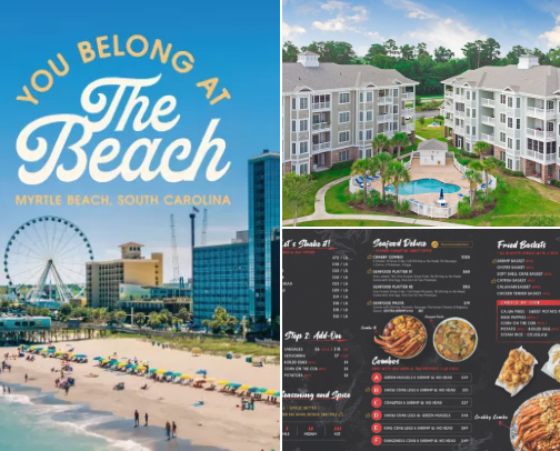 Steal my itinerary for Mrytle Beach,SC. cover photo collage
