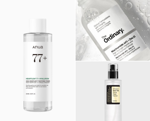 Skincare cover photo collage