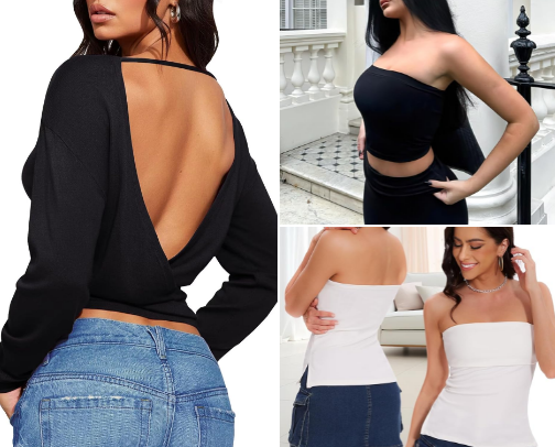 Cutest Amazon Going-Out Tops cover photo collage