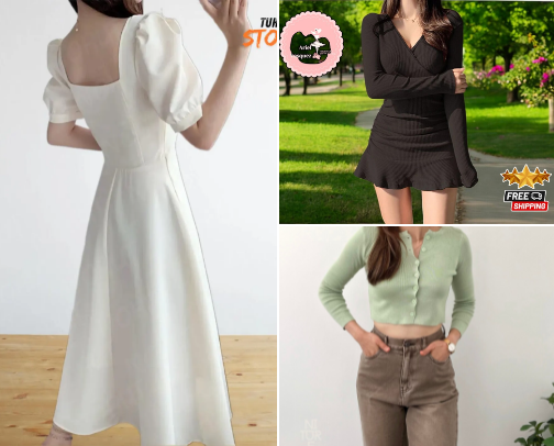 Outfit korean style cover photo collage
