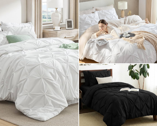 Top 10 Twin Pinch Pleat Comforter Sets cover photo collage