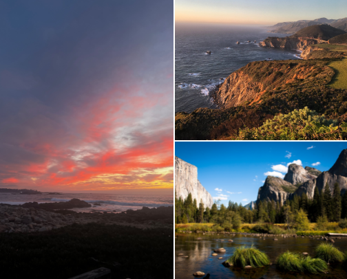 My favorite Vacation spots in California! cover photo collage