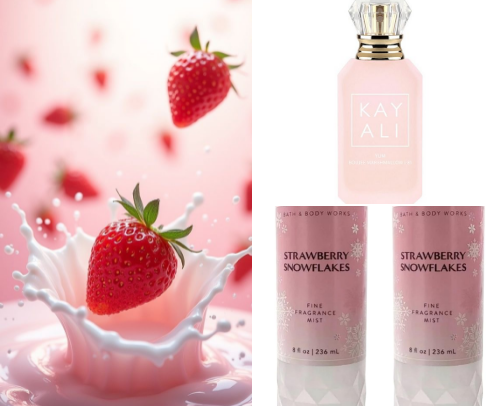 Strawberry combo🍓🍨 cover photo collage