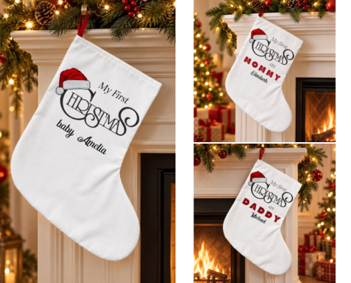 Personalized My First Christmas Family Collection cover photo collage