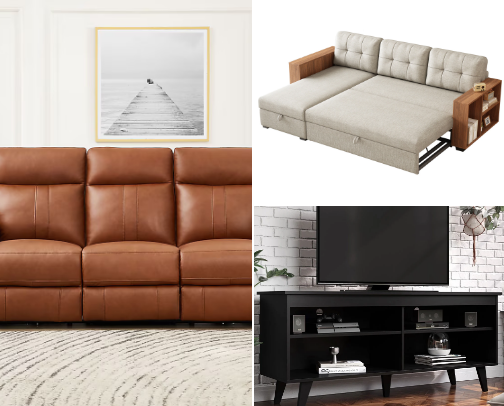Living Room Decorations And Furniture. cover photo collage