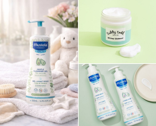 30 Best Baby Care Products for Soft, Healthy & Glowing Skin cover photo collage