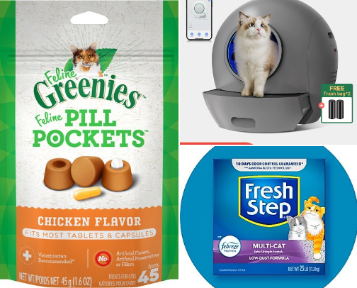 Cat Products I Love cover photo collage