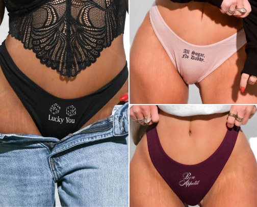 Graphic Panties & Tees cover photo collage