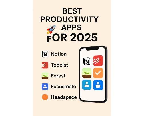 🚀 Best Productivity Apps for 2025 (Work Smarter, Not Harder) cover photo collage