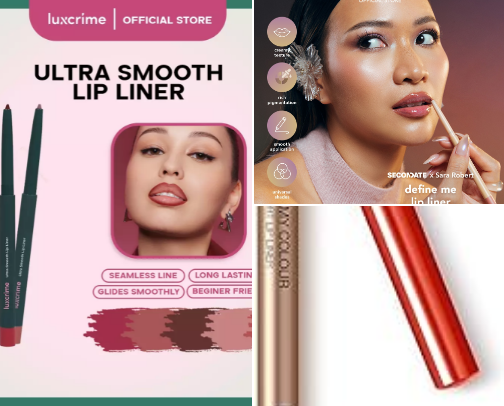 Lip liner & Lip gloss holicccccc cover photo collage