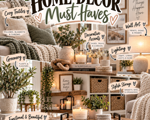 Home decor cover photo collage