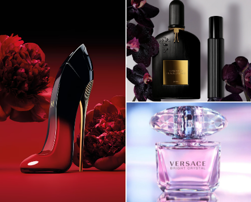 Perfumes every woman need🥀 cover photo collage