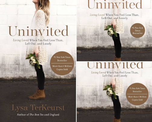 Uninvited: Living Loved When You Feel Less Than, Left Out, and Lonely companions cover photo collage