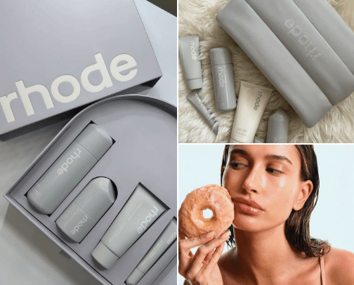 rhode from miss hailey bieber cover photo collage