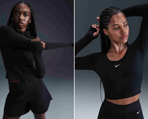 She Builds Her Strength When The Night is Quiet: Women's Nike Shirts Collection cover photo collage