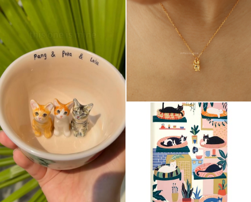 Cat mom must haves cover photo collage