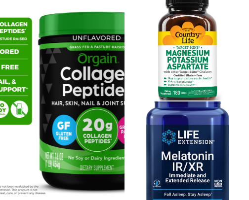 Supplements I take and love at 52 cover photo collage