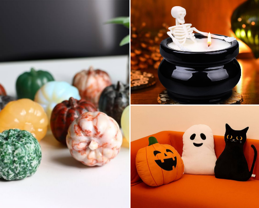Halloween home decor cover photo collage