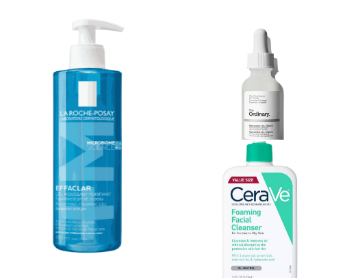 🌿 Skincare for Acne-Prone Skin: The Perfect Routine for Clearer, Healthier Skin! 🌿 cover photo collage