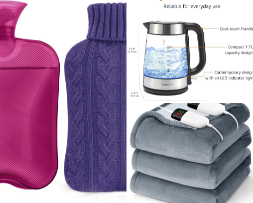 Inexpensive ways to stay warm cover photo collage