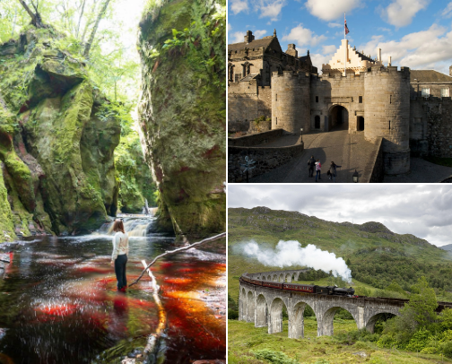 Scotland - my journey through a land of castles, pubs, and natural splendor cover photo collage