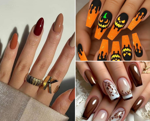 Autumn Press-On Nails I’m Obsessed With 🍂💅 cover photo collage