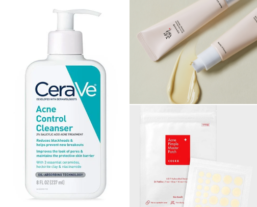 Fav skincare at the moment cover photo collage
