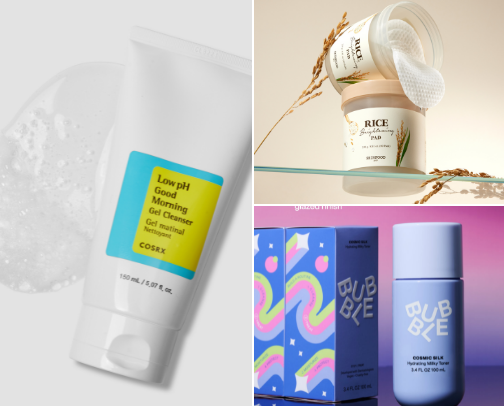 glass skin routine cover photo collage