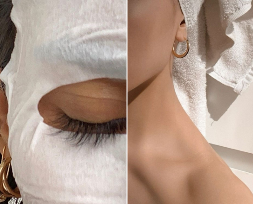 Achieving glass skin cover photo collage