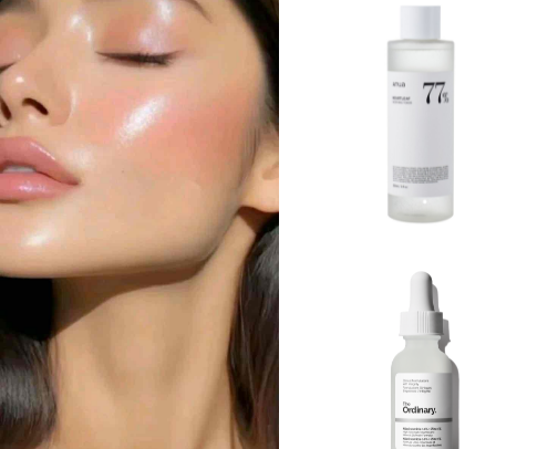 Achieving glass skin cover photo collage