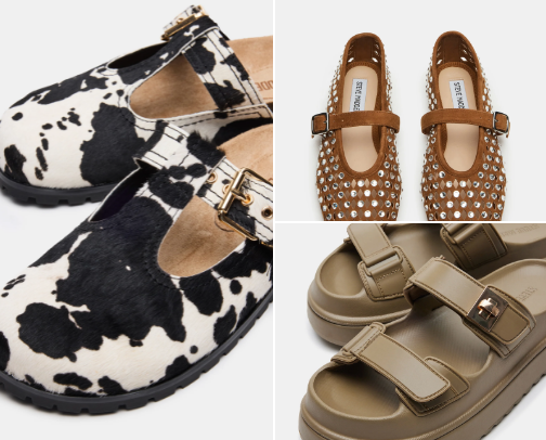 Summer shoes cover photo collage