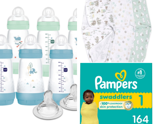 Tiny but Mighty🧸❤️ Baby Essentials cover photo collage