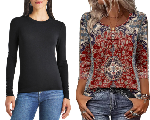 Blouses for Comfort & Leisure: Fashionable | Casual | Short & Longsleeve Tops cover photo collage