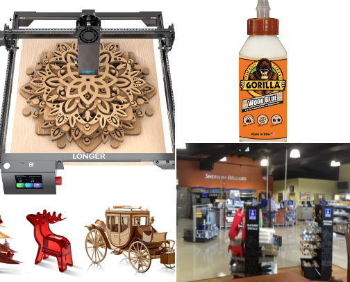 Mike's wood crafts cover photo collage