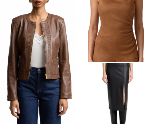Leather Never Looked This Good cover photo collage