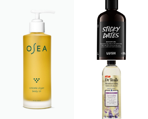 Body care for soft and supple skin cover photo collage