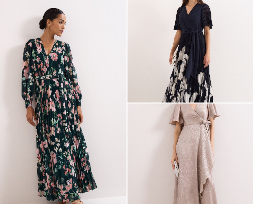 Party dresses cover photo collage